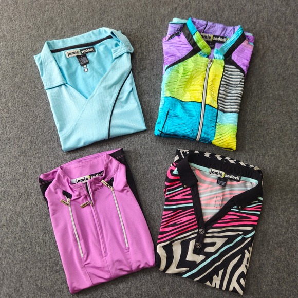 jamie sadock Tops - Jamie Sadock Whimsical Golf Tops Bundle of 4 Sz Small Activewear EUC Pickleball